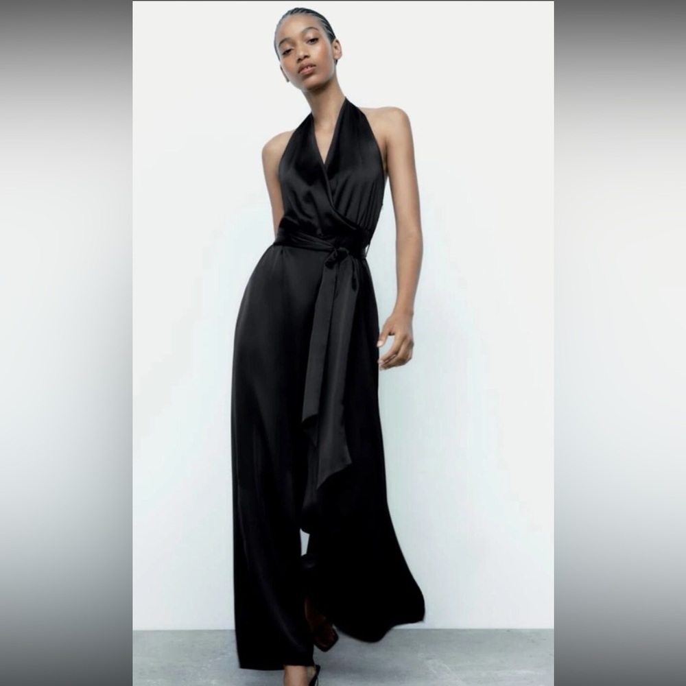 Zara satin jumpsuit